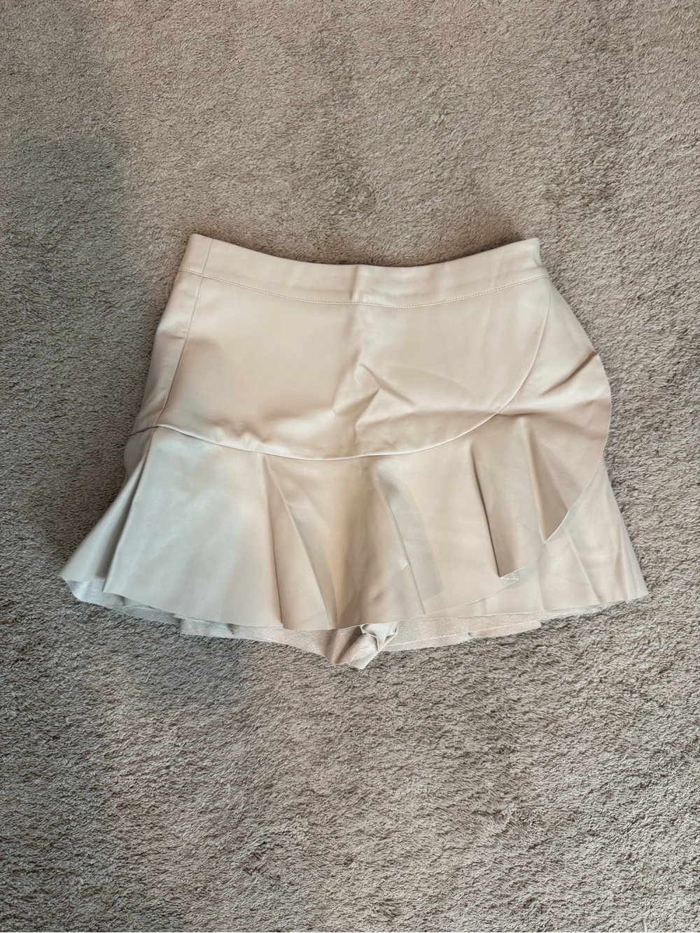 Faux leather skirt